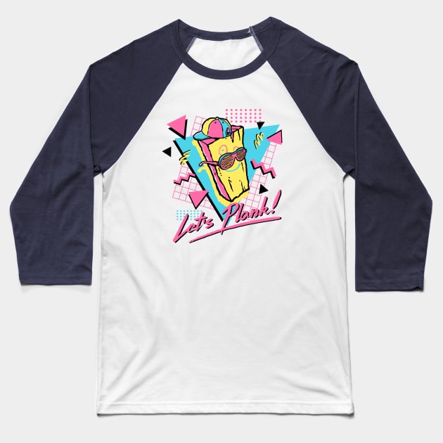 Let's Plank Baseball T-Shirt by demonigote